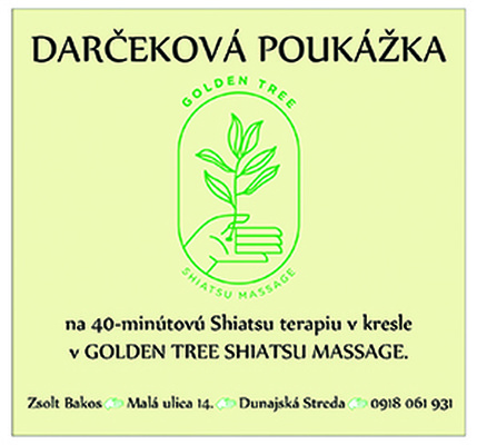 Darčekový poukaz na Shiatsu v kresle