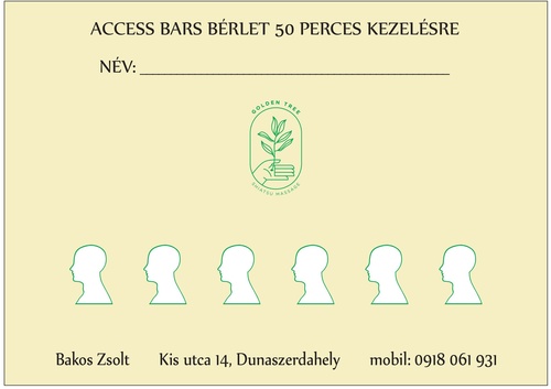 Permanentka na Access Bars terapiu